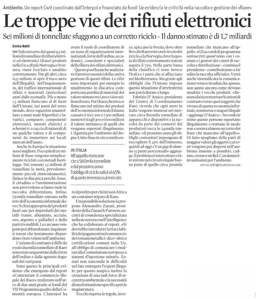 Le troppe vie dei rifiuti elettronici